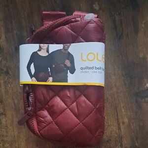 Lole Quilted Belt Bag - Deep Red